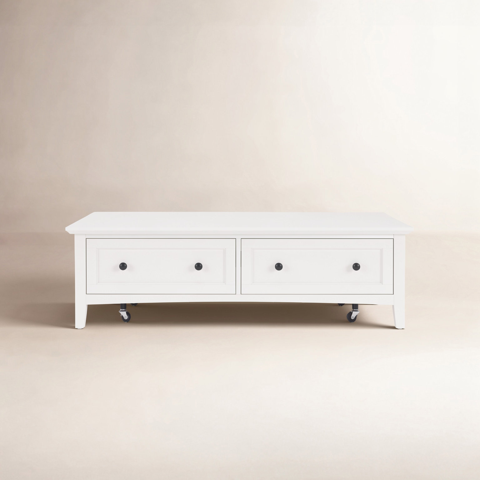 Renee 55" Mahogany Coffee Table, White