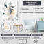 Minimalisme bleu et blanc géraniums - ensemble de 2 géraniums-102577699-102577702
