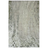 Hand Woven Linen and Silk Abstract Area Rug