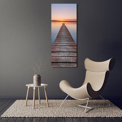 Wooden Pier - Wrapped Canvas Print