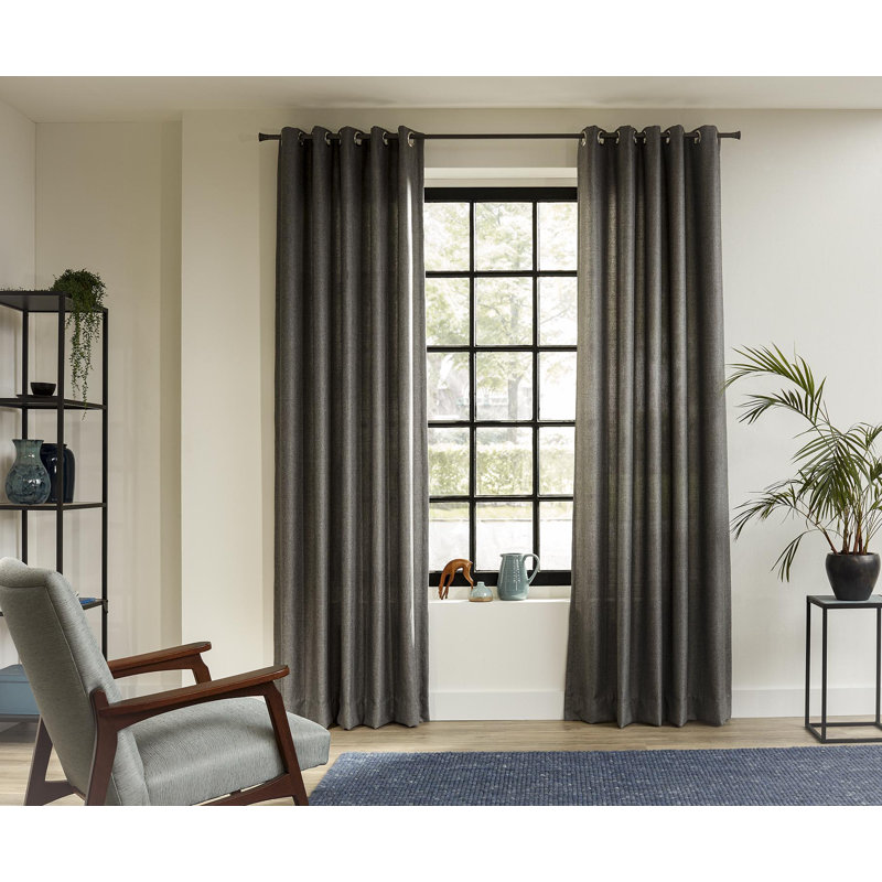 Single Curtain Rod, 1.10" H x 95.00" W x 2.00" D