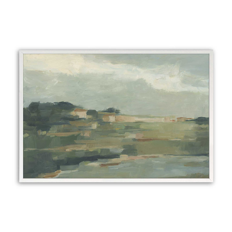 Reproduction d'art, «European European Landscape I» par Ethan Harper, H 24 po x l 32 po, White