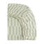 Moss Stripe Muslin Mini Crib Sheet