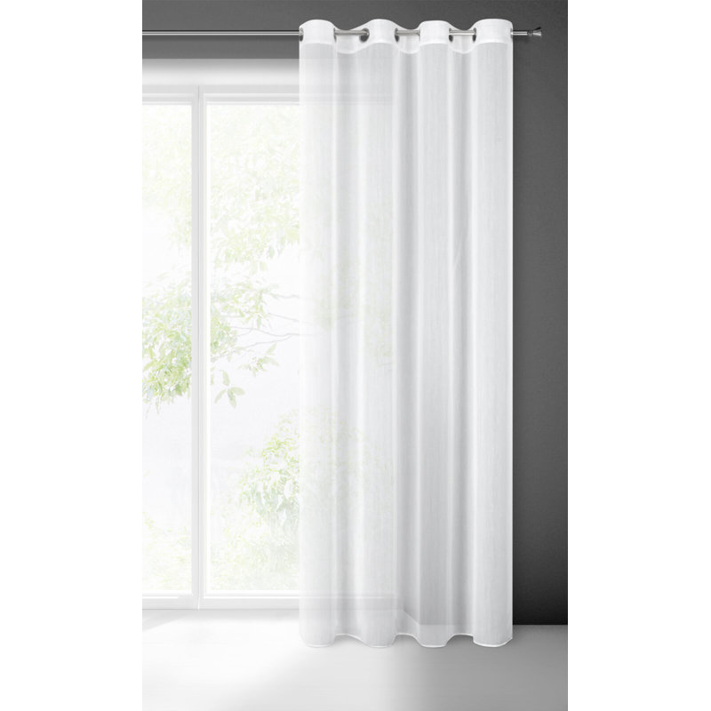 Kassee Sheer Curtain Single Panel, 260cm H x 140cm W
