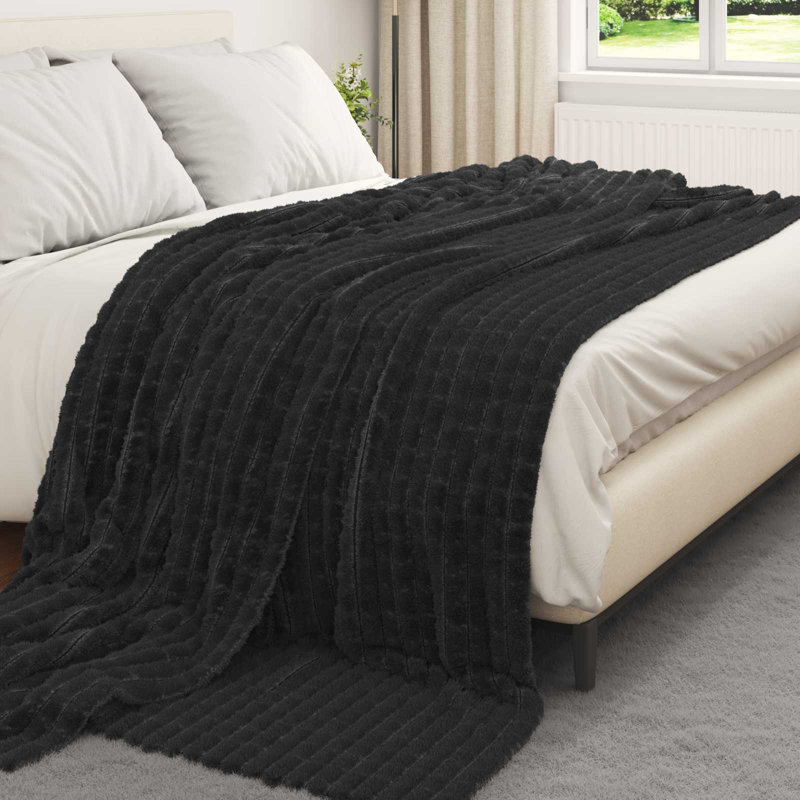 5.2-31 Throw Blanket, 270cm x 240cm, Black