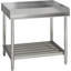Stainless Steel Table with Backsplash, Heavy Duty Food Prep Table, Adjustable Undershelf for Restaurant & Home-130075453