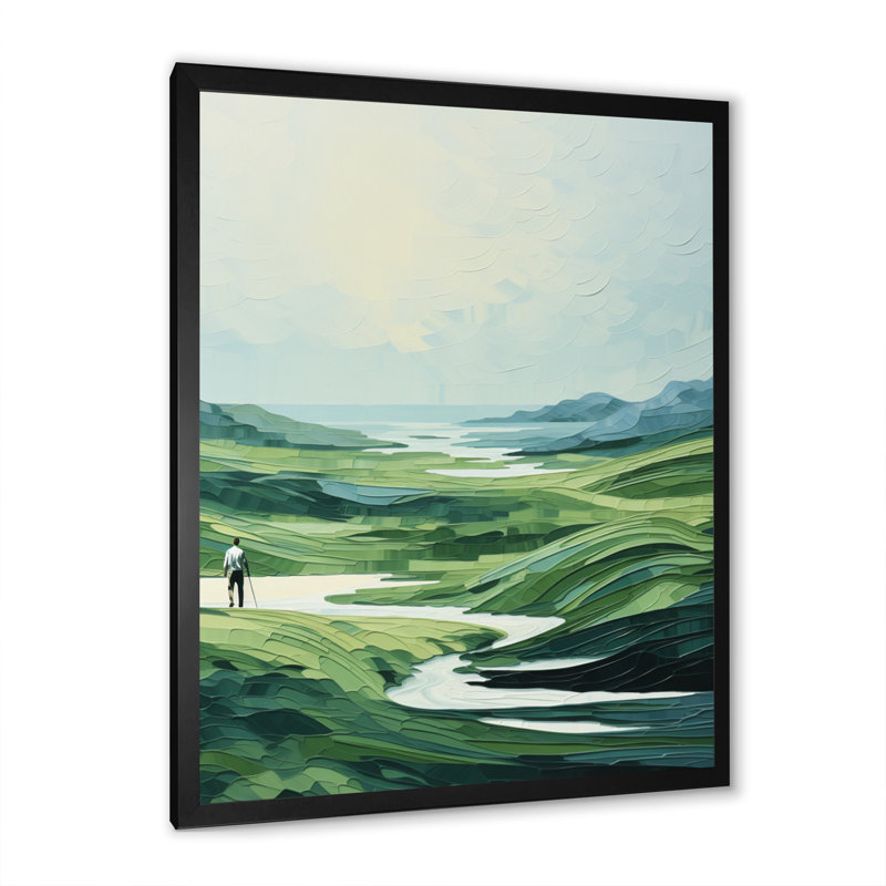 Bencivenga Golf Harmonious Drives - Golf, H 20 po x l 12 po x P 1 po, Cadre photo noir