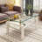 Rectangle Coffee Table With Tempered Glass Tabletop-731807051-731807050