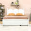 Grand lit rustique avec gigogne gigogne et tiroirs de rangement Anae-405549835