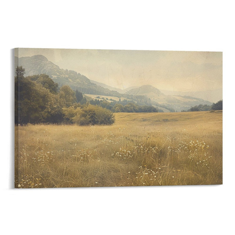 Toile encadrée 24 "x 36" avec cadre en bois, prête à être accrochée, 24 po x 36 po