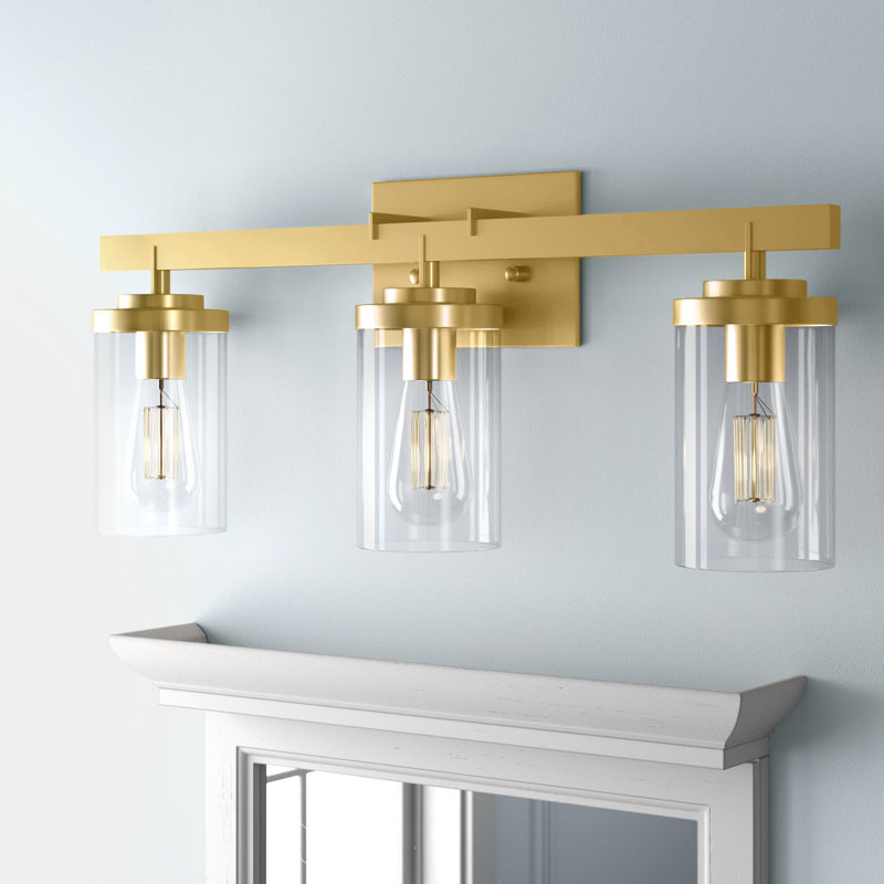 Svendsen 3 - Light Dimmable Vanity Light, Brushed Brass