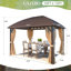 10 pi. L 13 pi. D Pavillon de jardin en aluminium