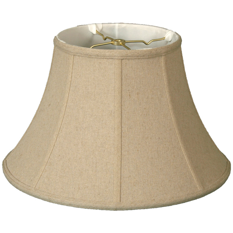 Abat-jour cloche en lin (araignée), Crème, H 8,5 po x l 13 po x P 13 po