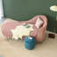 Chaise longue rembourrée en bois massif-101515071