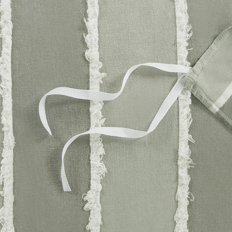 Housse de couette 100% coton à rayures blanches pour lit très grand / très grand avec garniture
