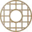 Médaillon de plafond 24 "x 24" x 8 3/4 "x T 1/4" O'Neal-63412261-63412271
