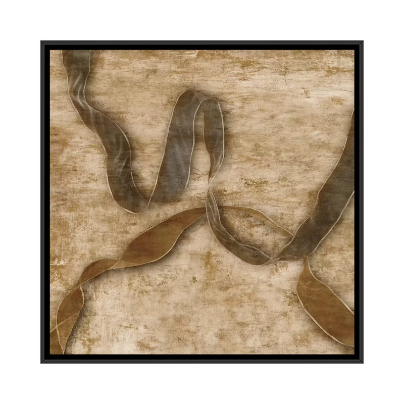 « interact », reproduction d’art sur toile tendue, H 18 po x l 18 po x P 1,5 po, Toile avec cadre noir, Pas de tapis