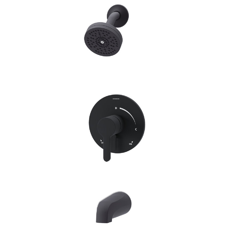 Solarity Hydromersion Single Handle Tub And Shower Faucet Trim Kit With Integral Diverter, Satin Nickel
