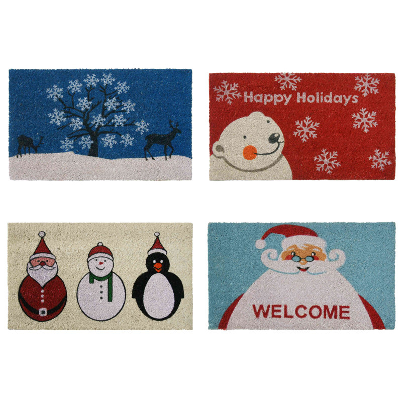 Dulac Non-Slip Christmas Outdoor Doormat
