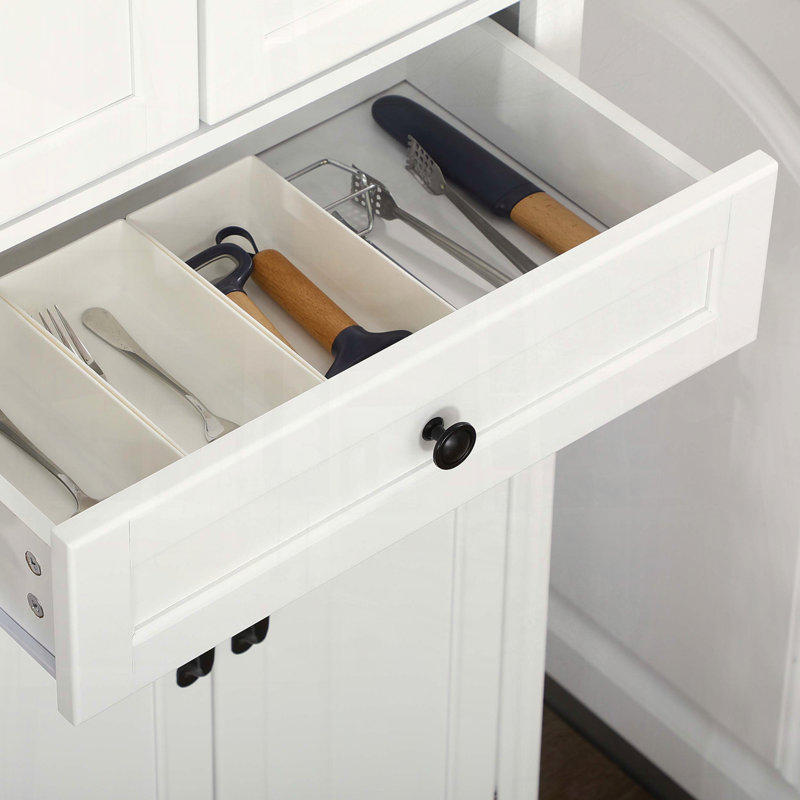 Grand garde-manger avec tablettes réglables et tiroir central