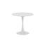 Round Steel Top Dining Table