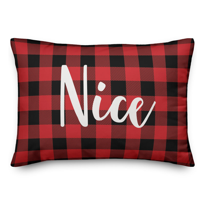 Plaid Throw Pillow