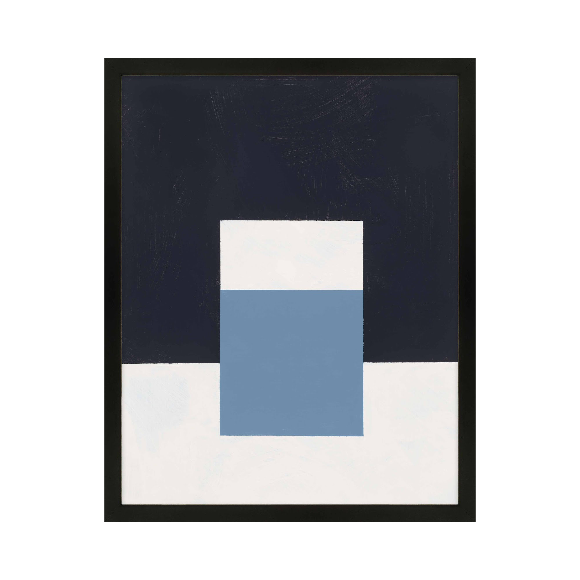 Square Sky by Robert Kamnatnik, Black Framed Paper, 38" H x 30" W x 1.25" D