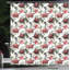 Ensemble de rideau de douche shabby flore et crochets-44327255