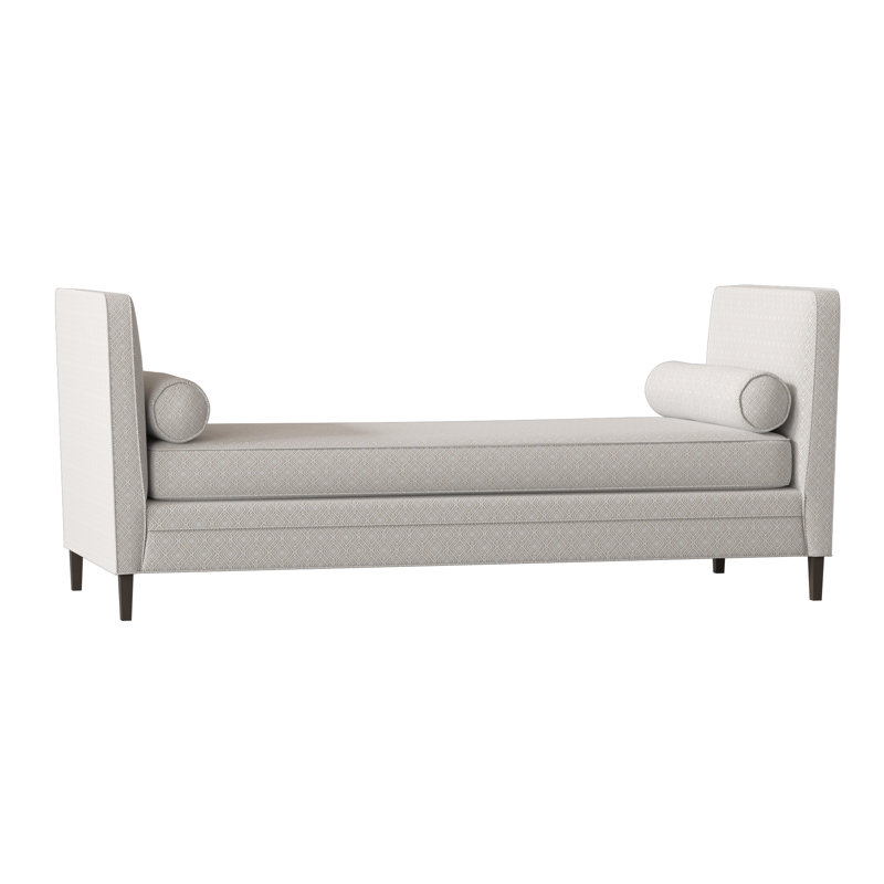Lydia Upholstered Bench, Gigi Platinum, Antique White