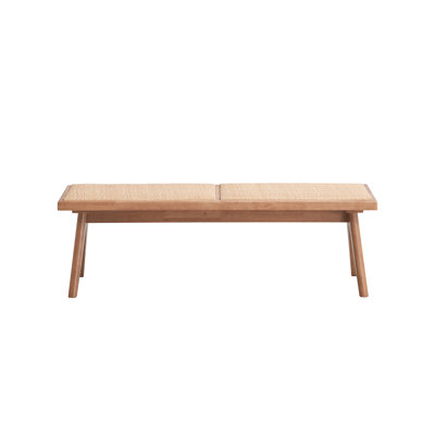 Velentina Rattan & Natural Finish Bench