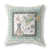 Motif floral vert / blanc