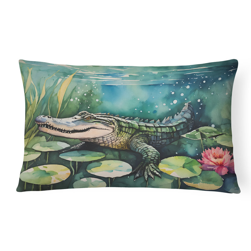 Alligator Throw Pillow
