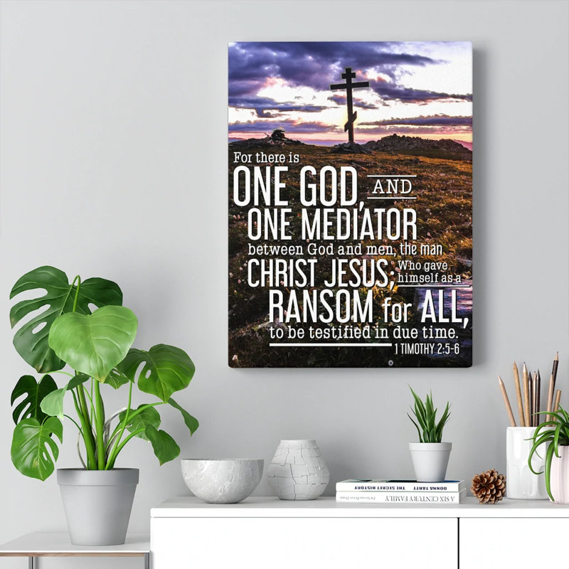 One God 1 - Wrapped Canvas Print, 61cm H x 46cm W