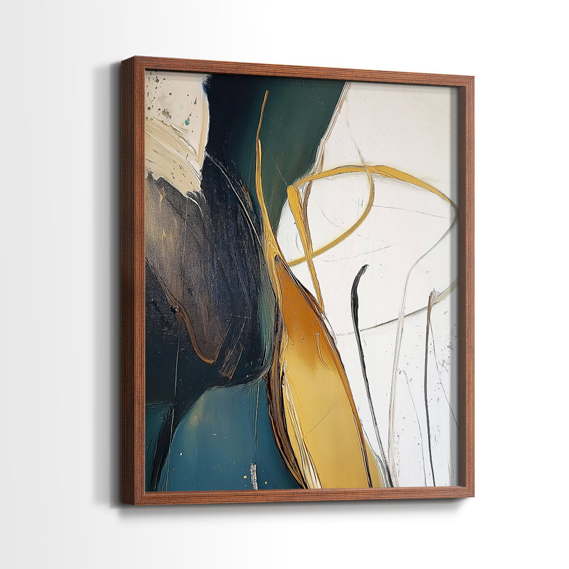 "ABSTRACT Series DCxxi" par J Paul, H 29 po x l 23 po, Noyer