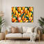 Art mural en métal jaune mangue fruit-644269652