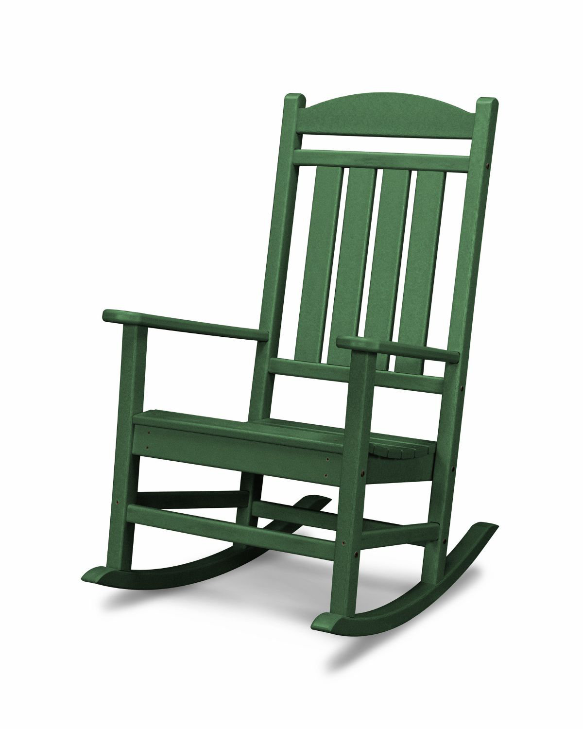 POLYWOOD® Rocker Patio Rocking Chair, Green