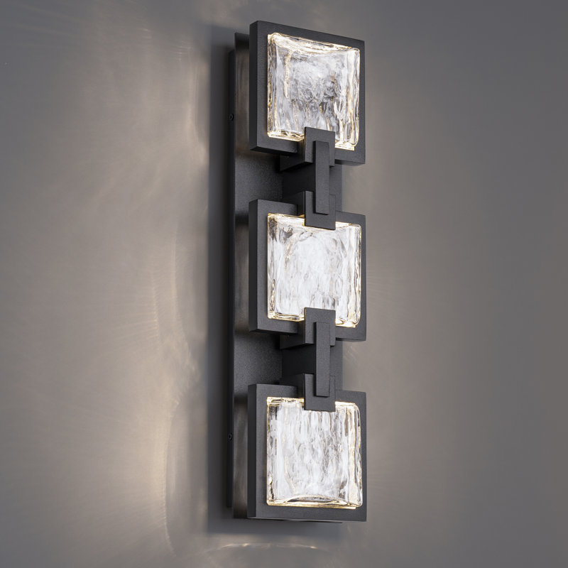 Pop Star LED Outdoor Sconce, 19'' H x 5'' W x 3.25'' D, 3 Lights