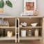 Armoire avec tablettes réglables et rangement pour le salon ou la cuisine-439262787