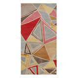 Rug & Kilim’S Mid-Century Modern Style Runner Rug In Geometric Pattern