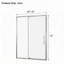 Porte de douche pivotante en alliage d'aluminium nickelé brossé de 38 à 42 pouces avec verre trempé de 5/16 pouces et charnière à fermeture douce