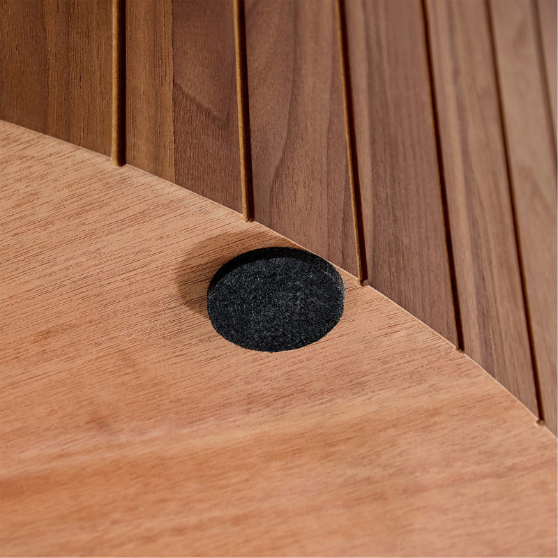 Table basse ronde moderne avec rangement Table à thé d'appoint pour le bureau du salon, sans assemblage, Walnut
