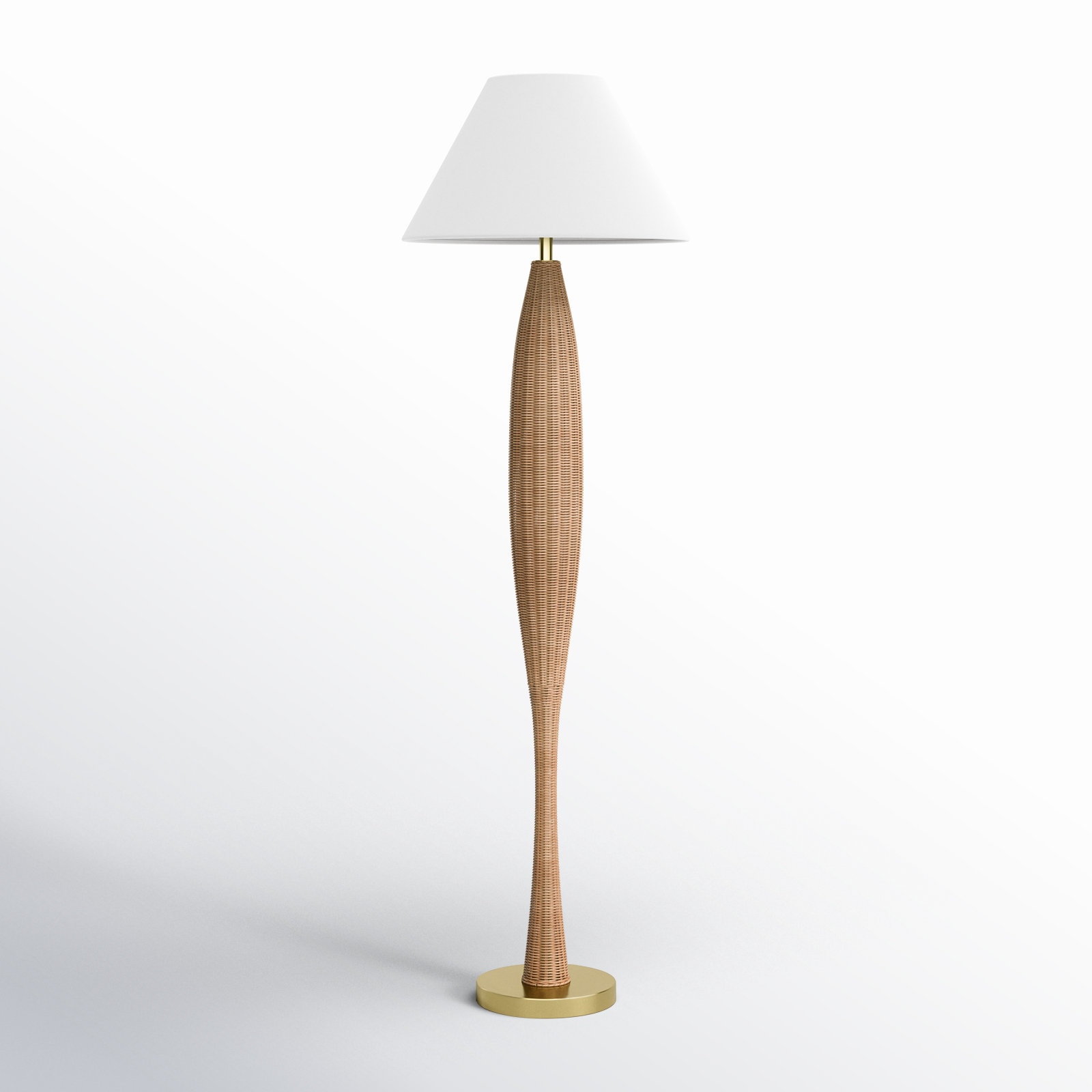 64'' Rattan Floor Lamp