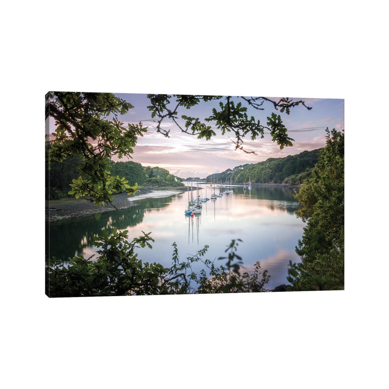 Evening On Aber Wrac'h In Brittany by Philippe Manguin - Wrapped Canvas Gallery-Wrapped Canvas Giclée