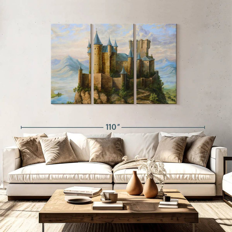 Lilie Castles, 48" H x 74" W