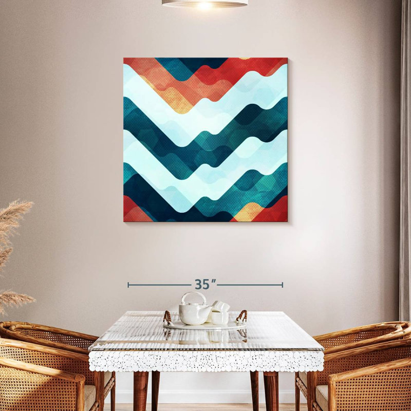Wavy Digital Avery, 36" H x 36" W