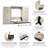 Arlex 137W Queen Wall Bed with 36W Storage Units with Doors-88513605