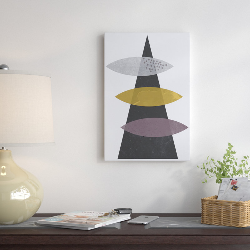 « ellipses automne », impression sur toile tendue, H 60 po x l 40po x P 1,5 po, Pas de tapis, Toile avec cadre noir