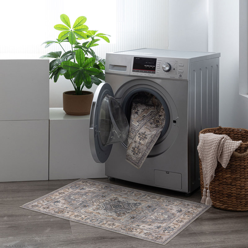 Tapis antidérapant Piny, Tapis de couloir 2 pi 6 po x 9 pi