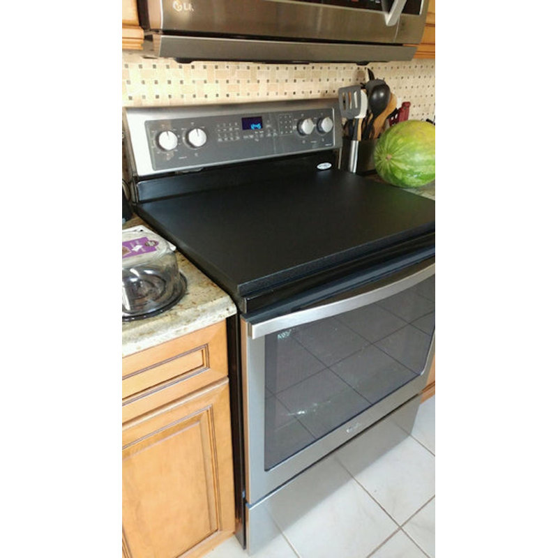 StoveTopper® Universal Range Burner Cover, 1" H x 29.5" W x 22" D, Black