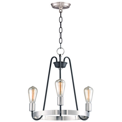 3 - Light Candle Style Chandelier